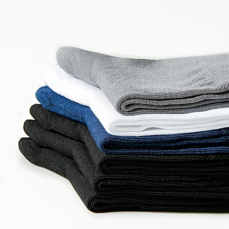 6 Pairs Bamboo Fiber Business Socks Antibacterial Deodorant