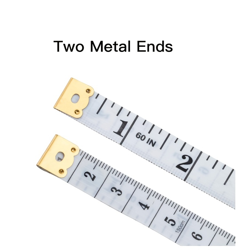 Cinta métrica para el cuerpo, 6 colores, doble escala para coser, pérdida  de peso, medición corporal médica, costura, sastre 60 pulgadas/59.1 in