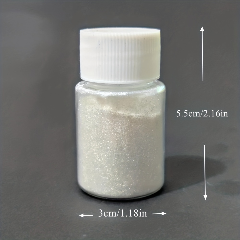 Silver Crystal White MICA Pigment (COSMETIC Grade)Colorant Pearlescent  Powder-US