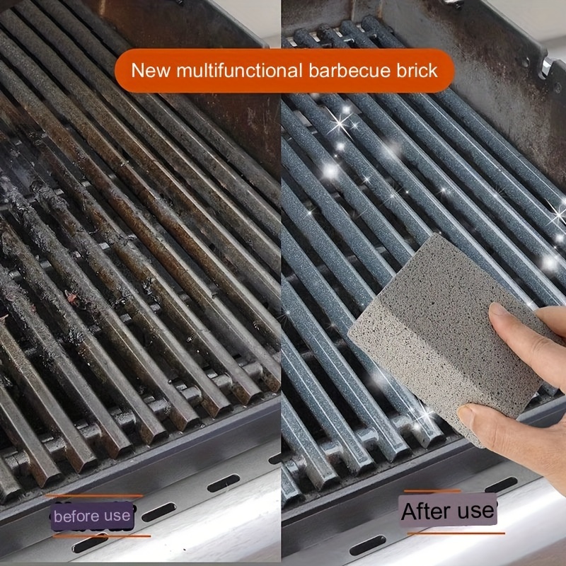 Barbecue Cleaning Brick Bbq Grill Slip Block Oil Stain Temu