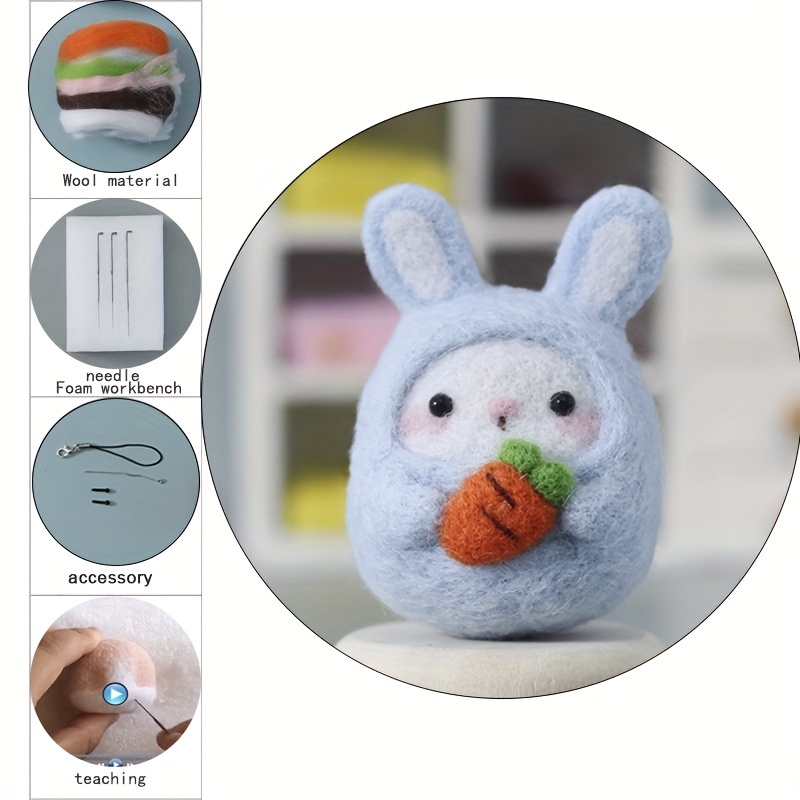 The Crafty Kit Company ~ Baby Bunny Needle Felting Kit