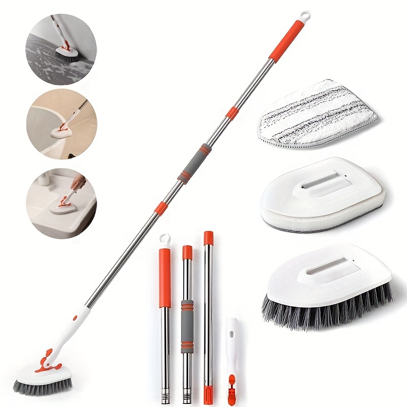 Multifunctional Long Handle Cleaning Brush With Removable Head