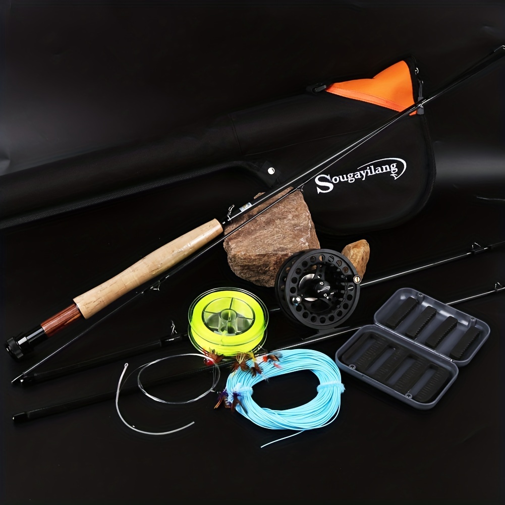 Kit de pesca de inicio rod reel y alambre