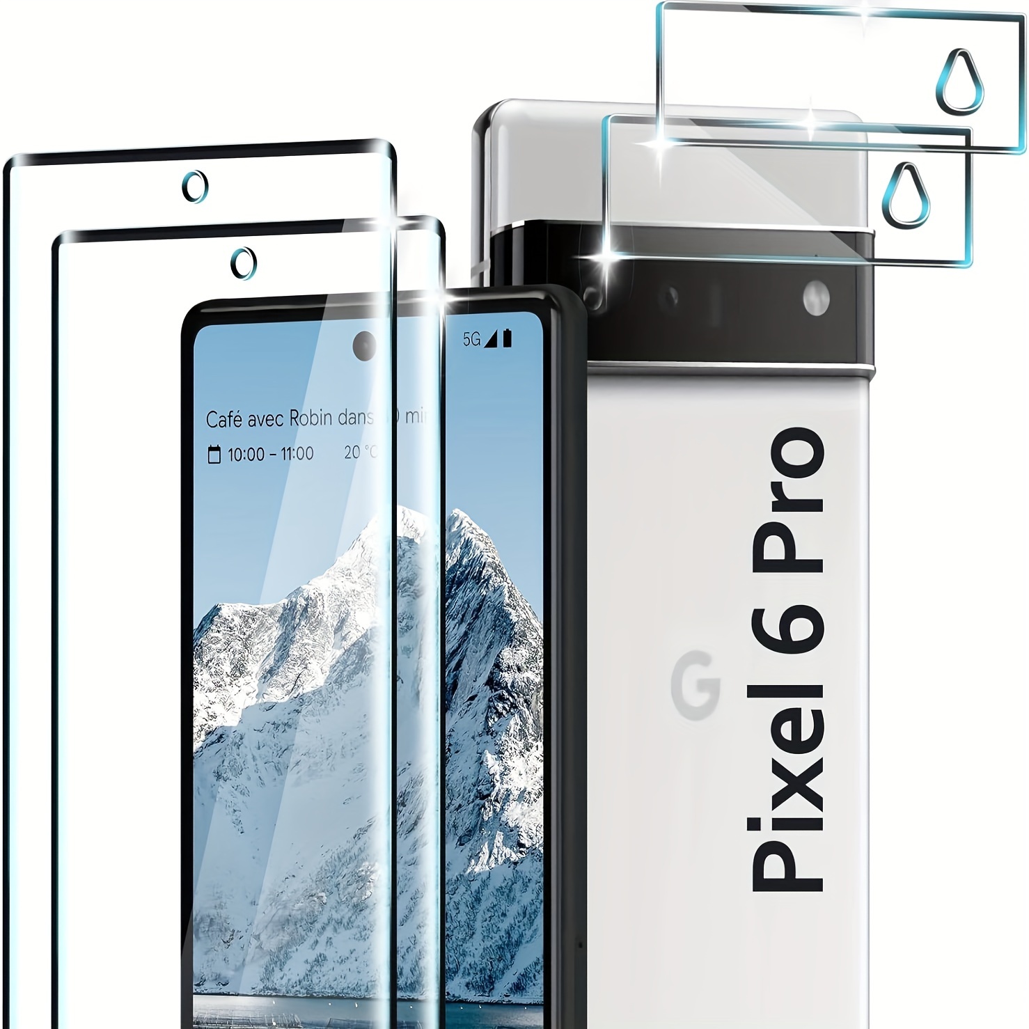 HD Protective Glass For Google Pixel 8 Pro 5G Screen Protectors Pixel-8-Pro  Tempered Glass & Camera Lens Film Pixel8 Pro Pelicula Cristal Templado