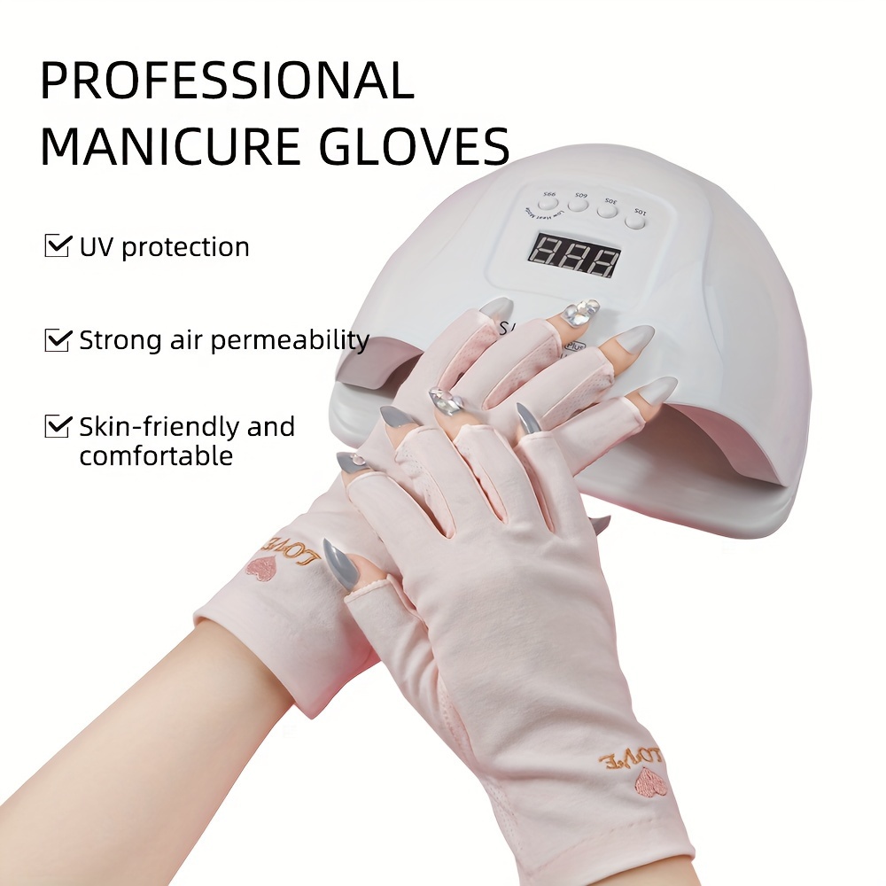 Gloves Nail Lamp Light Professional Uv Protection Gloves - Temu Mauritius