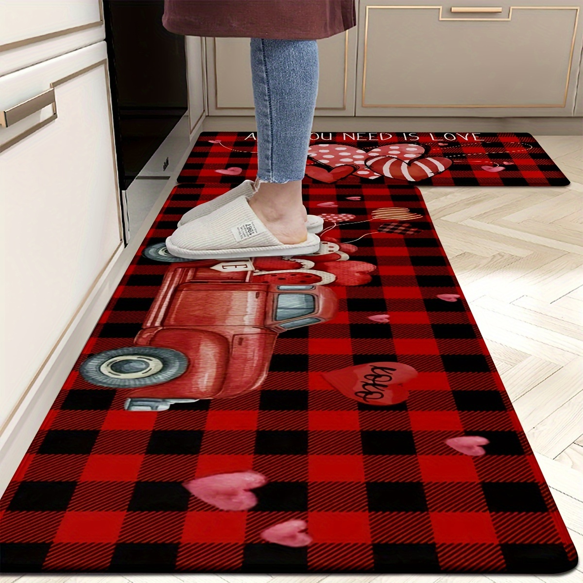 Set De Alfombra De Cocina Antideslizante De 2 Pcs