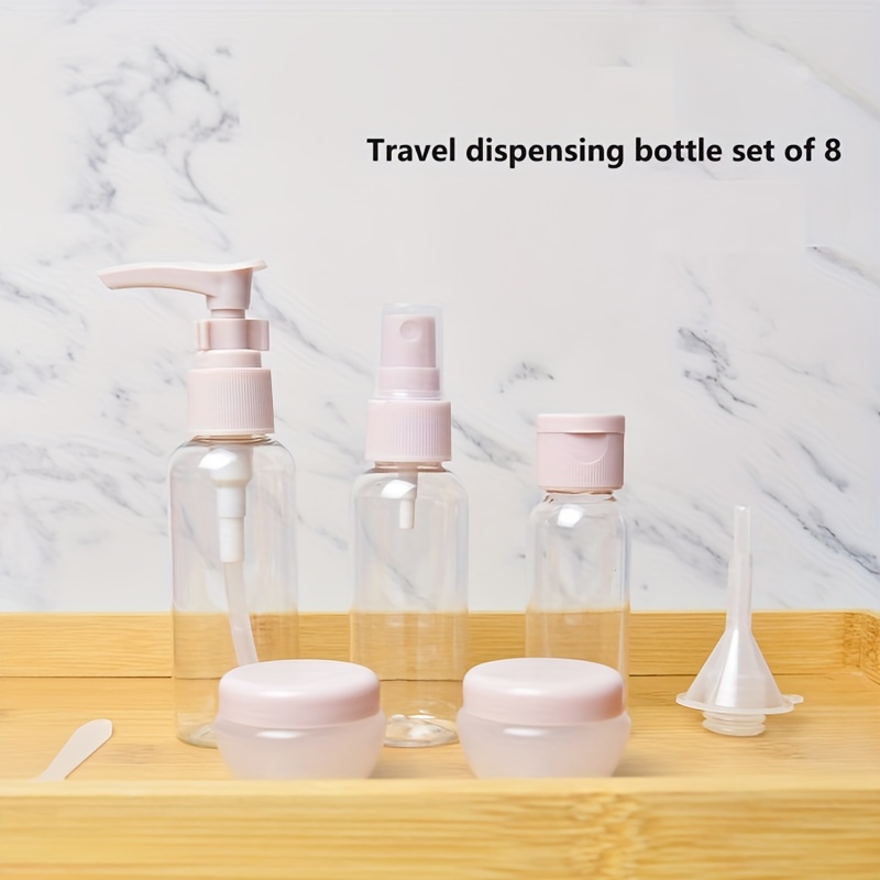 Conjunto 10 Piezas Kit Botellas Viaje Contenedores Vacíos - Temu Chile