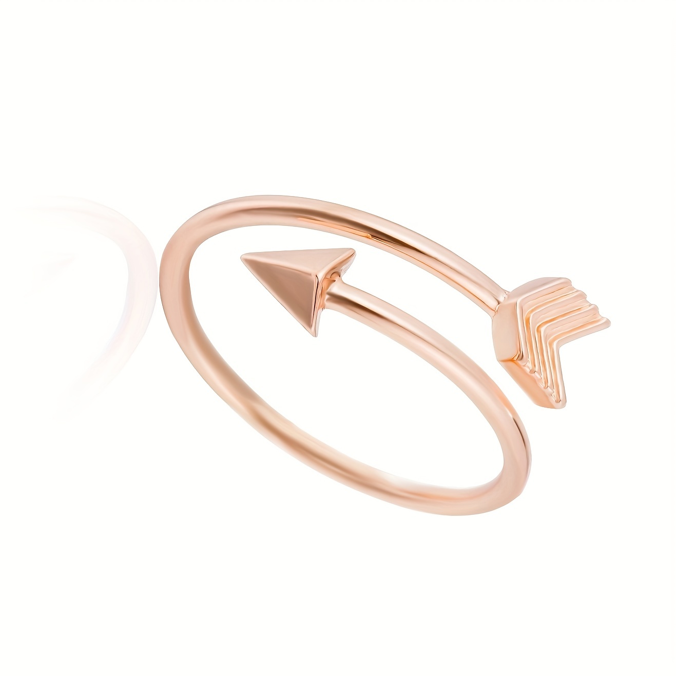 Classic Copper Arrow Shape Open Ring Adjustable Size Vintage - Temu