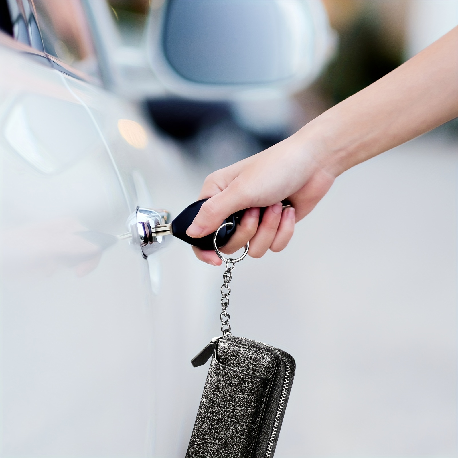 Key Pouch Luxury Designer Men Women Keychain Leather Vintage Car Key Holder  Wallet Ring Collector Housekeeper