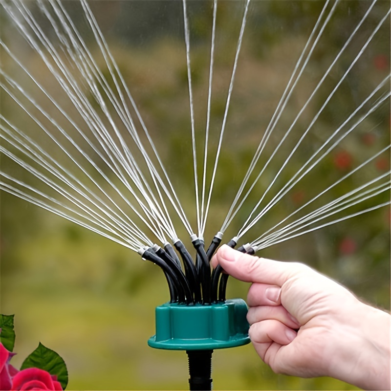 Sistema de aspersores de agua para césped de jardín, boquilla giratoria  automática de 360 grados, acoplamiento rápido, suministros de riego -  AliExpress