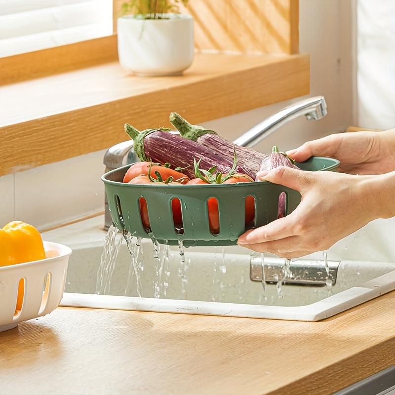 1pc Hollowed-Out Sink Drain Storage Rack, Simple Multifunction