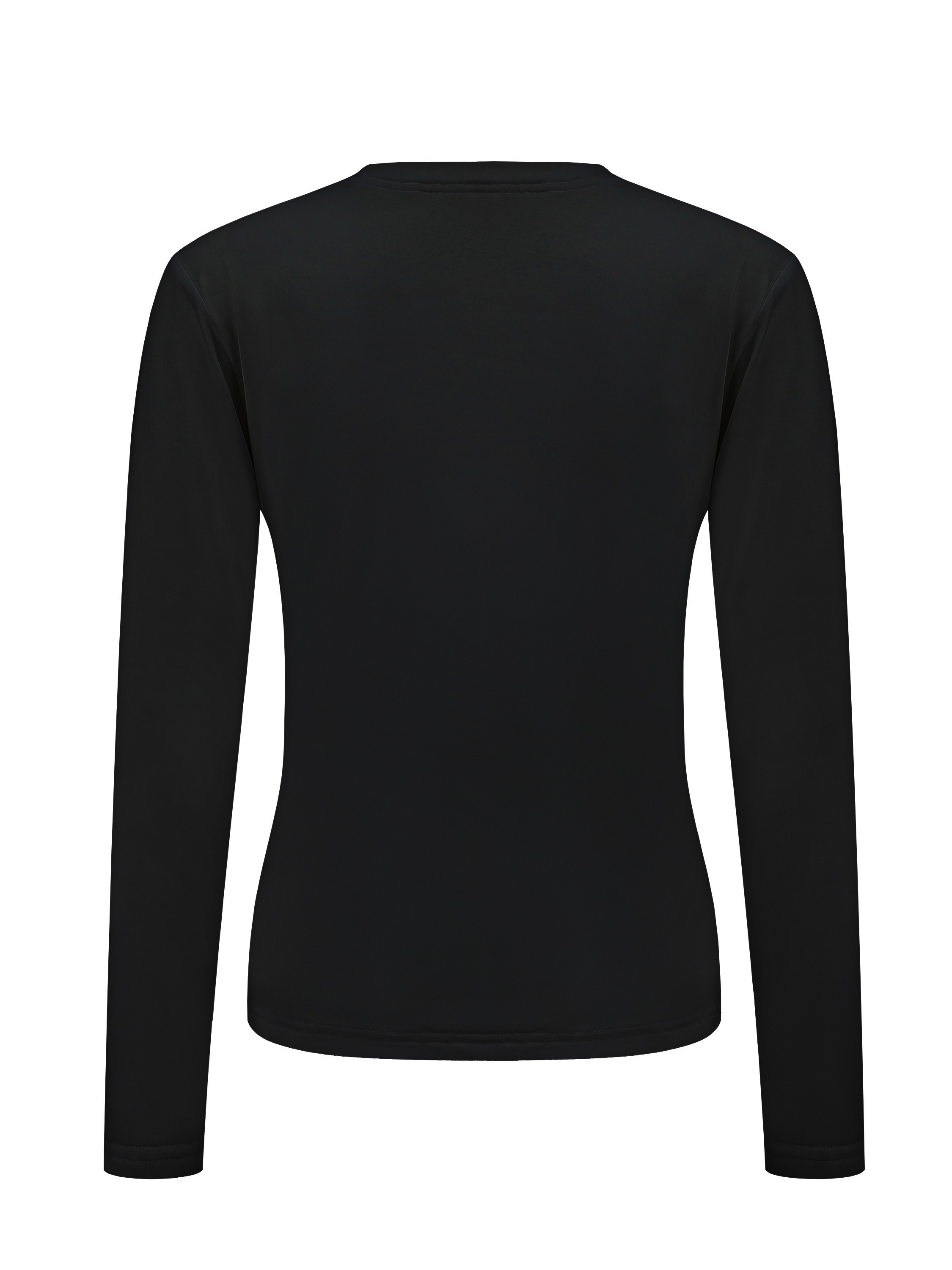 Sanbonepd Women Crew Neck Fleece Lined Thermal Thermal Underwear Slim Tops  Long Sleeve Thermal Shirts Winter Tops 
