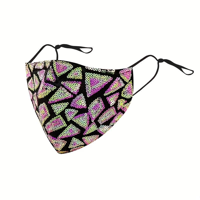 Fashionable Reusable Sequin Mask for Dressy Occasions