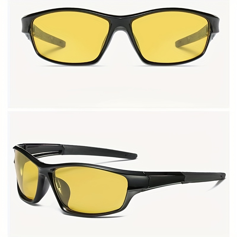 1pc New Fashion Trendy Polarized Sports Sunglasses, High Quality Plastic Frame Outdoor Golf Skiing Climbing Fishing Riding Driving Anti Glare