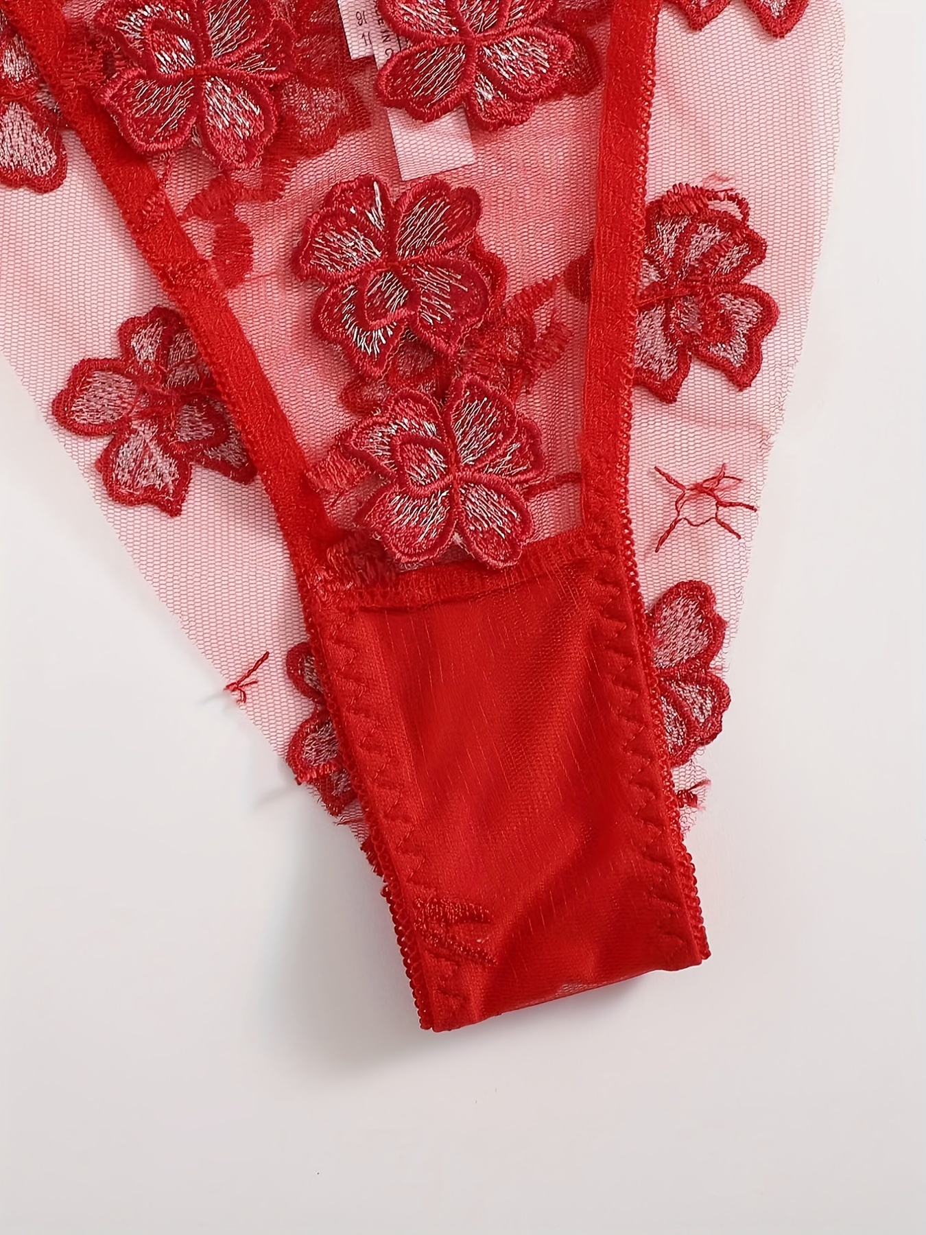 Sheer Floral Thong Red at Rs 250/piece, Mangalore