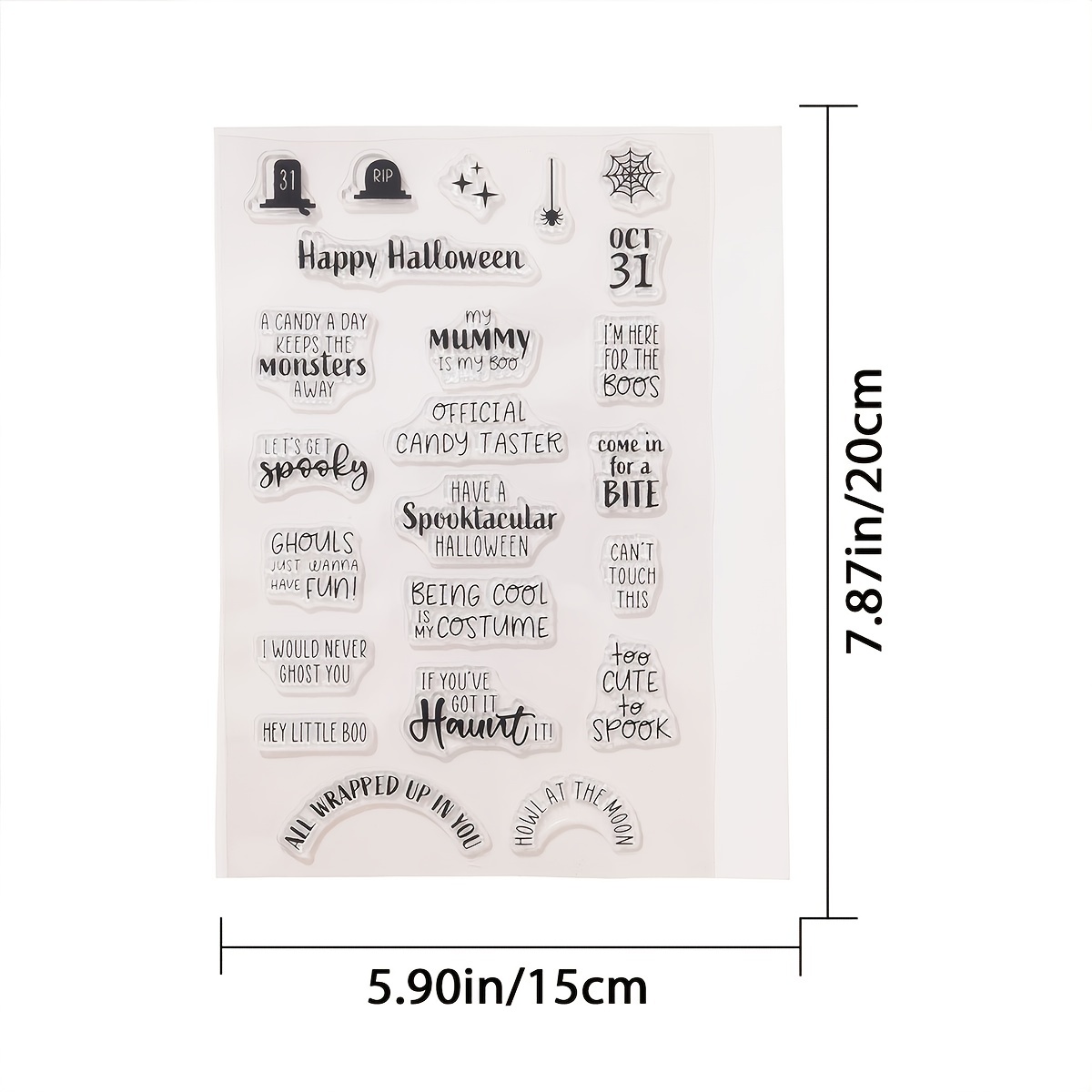 Transparent Stamps For Card Making With Words Pattern For - Temu