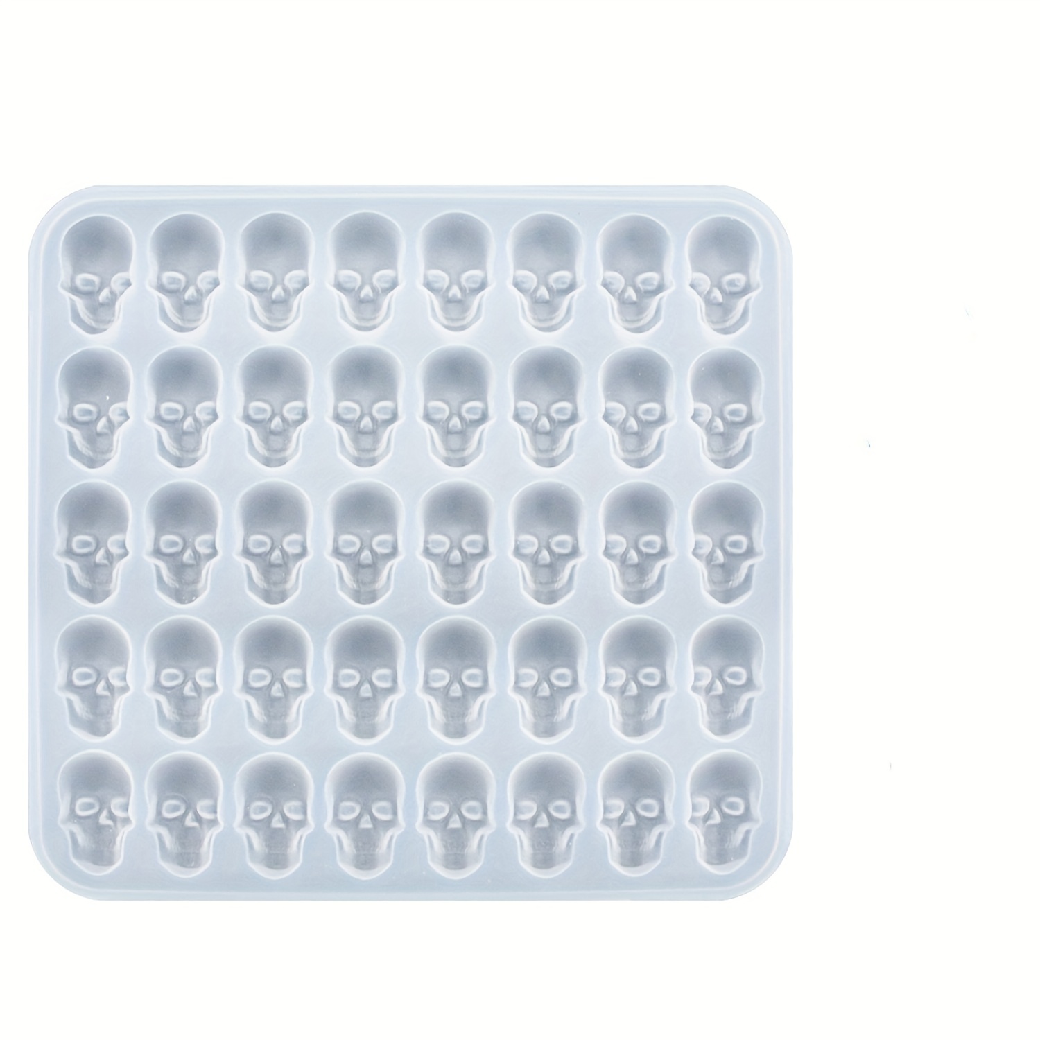 40 Cavity Skull Silicone Mold Perfect For Diy Bar Parties - Temu