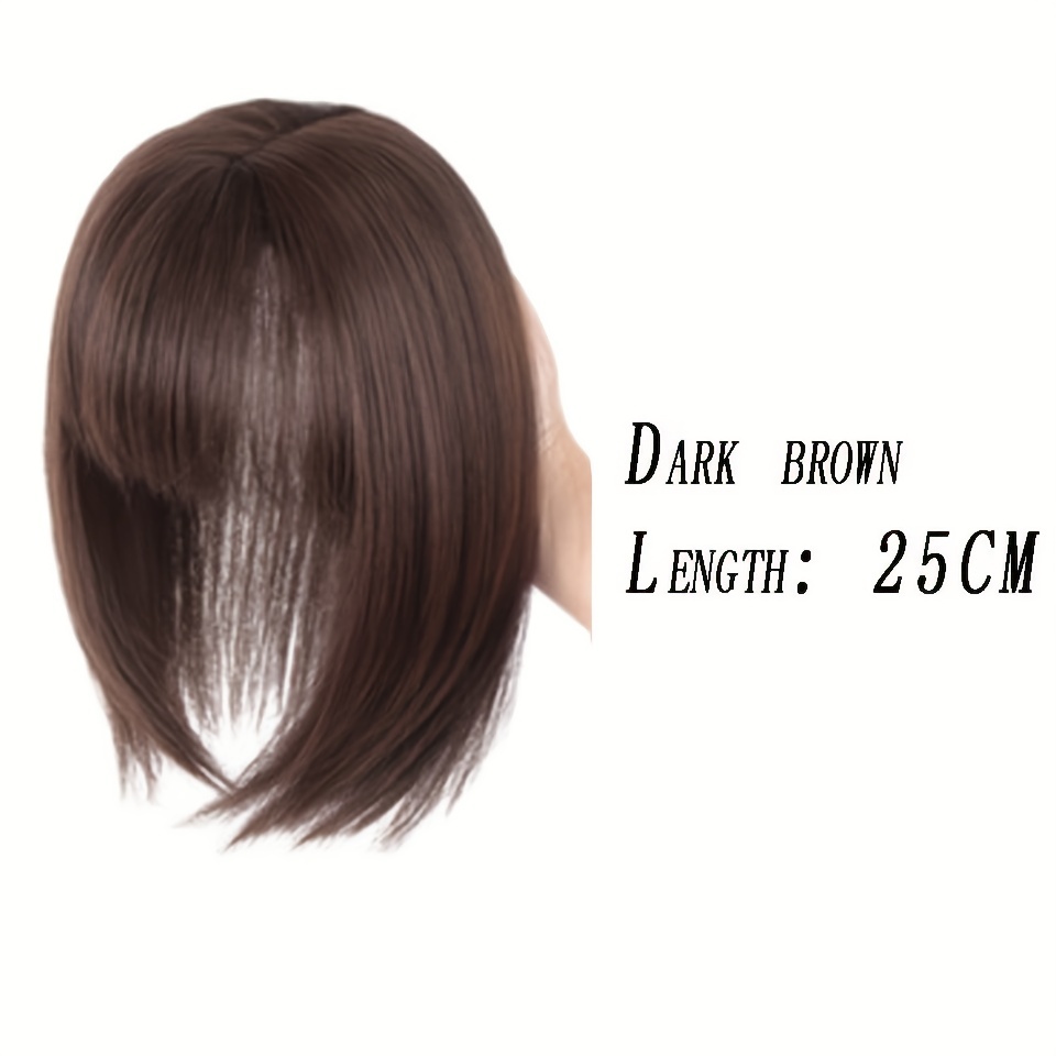 Synthetic Hair Topper with French Bangs for Women