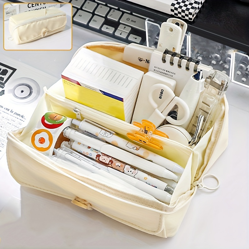 Stationery Bag Pencil Case Large Capacity Pencil Case - Temu