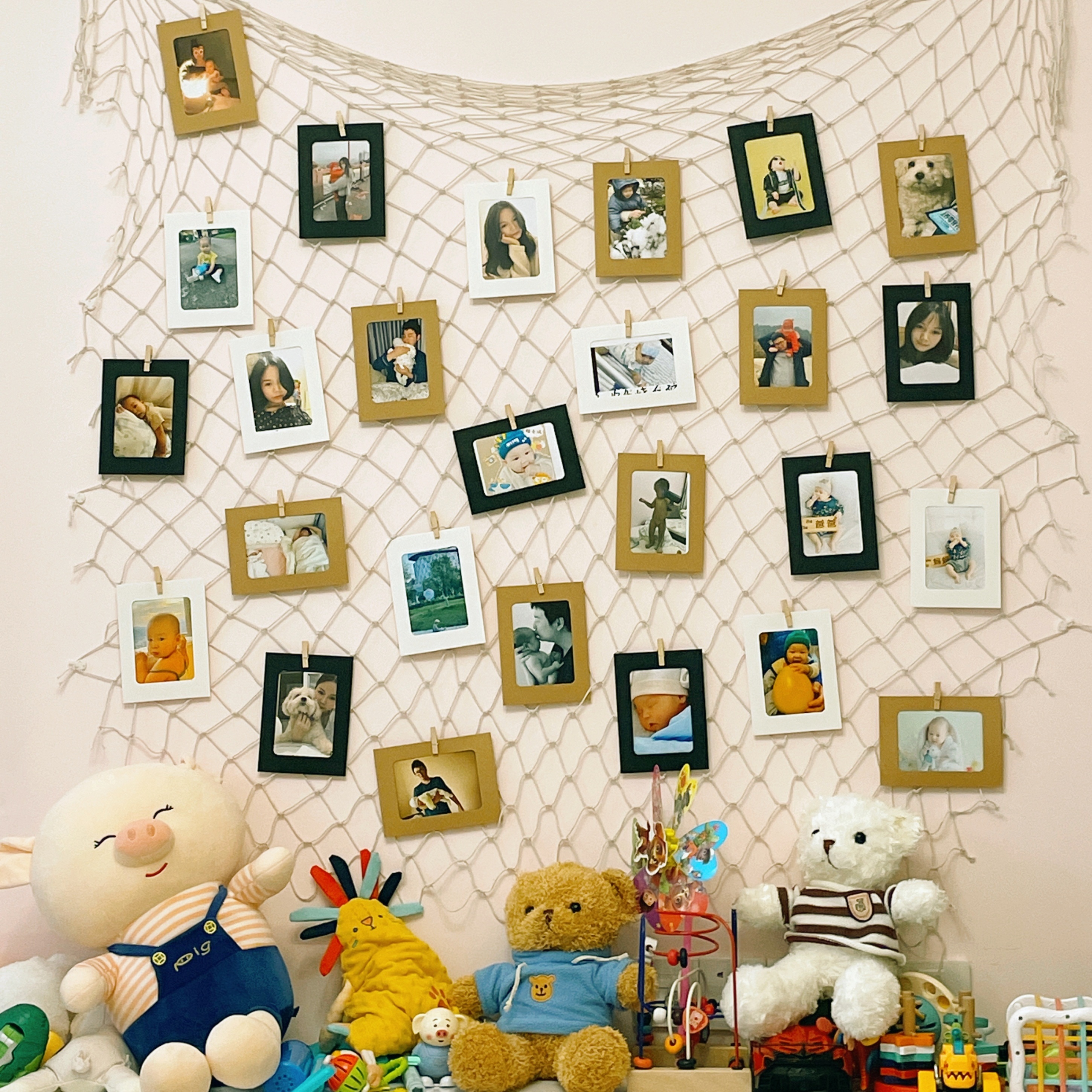 DIY Photo Hanging Display Frames Fish Net for Home Wall Party Decor, Wish