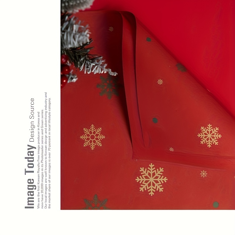 Christmas Gift Wrapping Paper Thickened Wrapping Paper Red - Temu