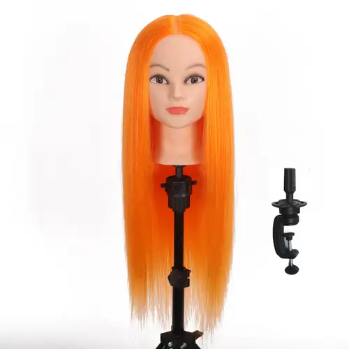 Mannequin Head With Hair And Stand, 65% Real Hair Mannequins To Practice  On, Doll Head For Hair Styling, Real Hair Mannequin Heads For Makeup