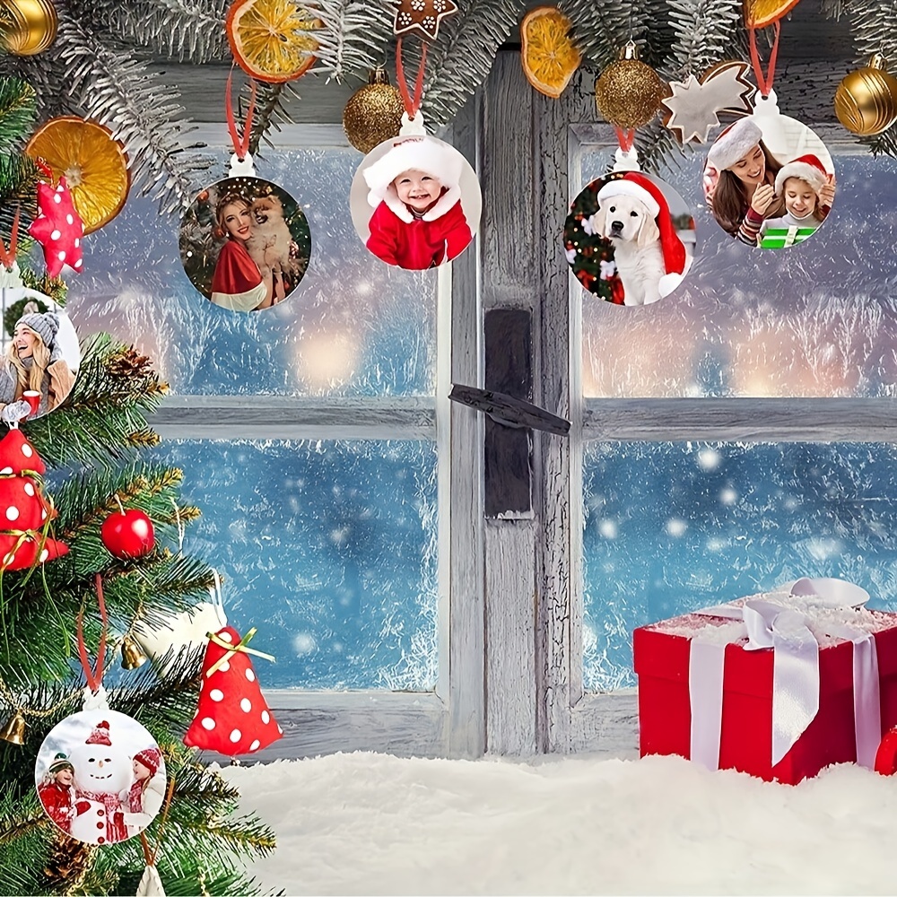 Clear Acrylic Ornament Blanks Bulk Christmas Round Acrylic Discs