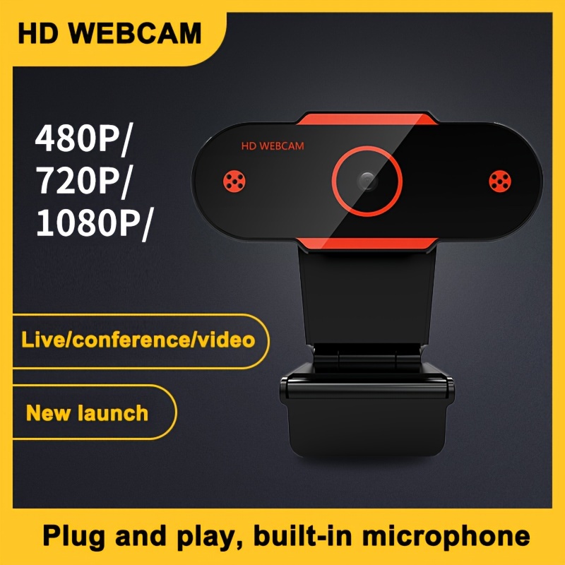 Webcam for Desktop Computer without Microphone Webcam 1080P Full HD Camera  USB Web Built-In Microphone PC-Mac Computer Zoom Camera Link for
