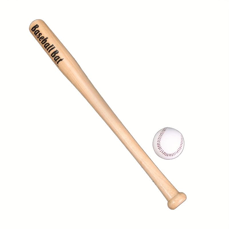 Bate de béisbol de madera para defensa personal, bate de béisbol de  Softball de 64cm/74cm - AliExpress