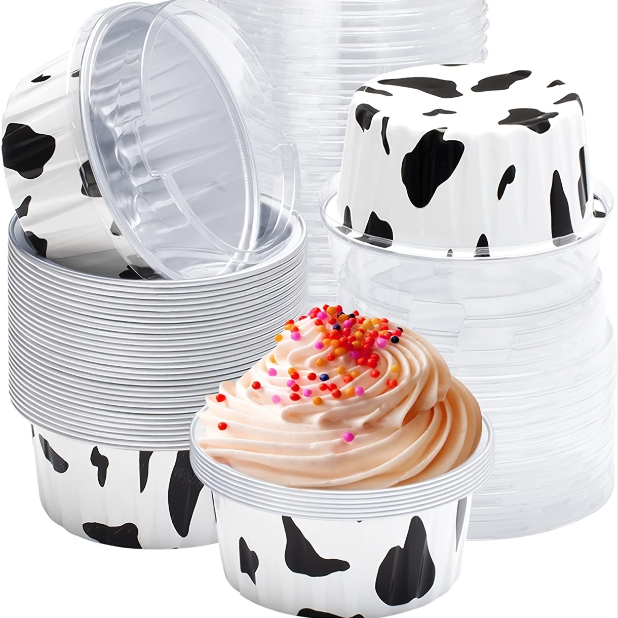 Aluminum Foil Cupcake Baking Cups Cupcake Liners Dessert - Temu