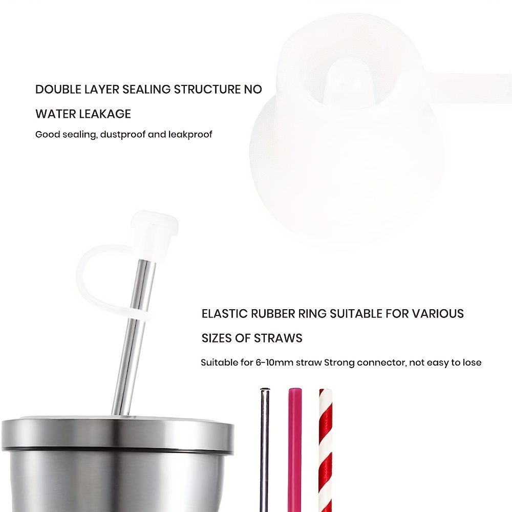 Straw Cover Compatible With Stanley H2.0/1.0 Tumbler Cups All Oz, And  Others Straw, Reusable Drinking Straw , Food-grade Silicone Straw  Accessories,soft Straw Topper, Transparent Straw Tips Cover, Kitchen  Accessories - Temu