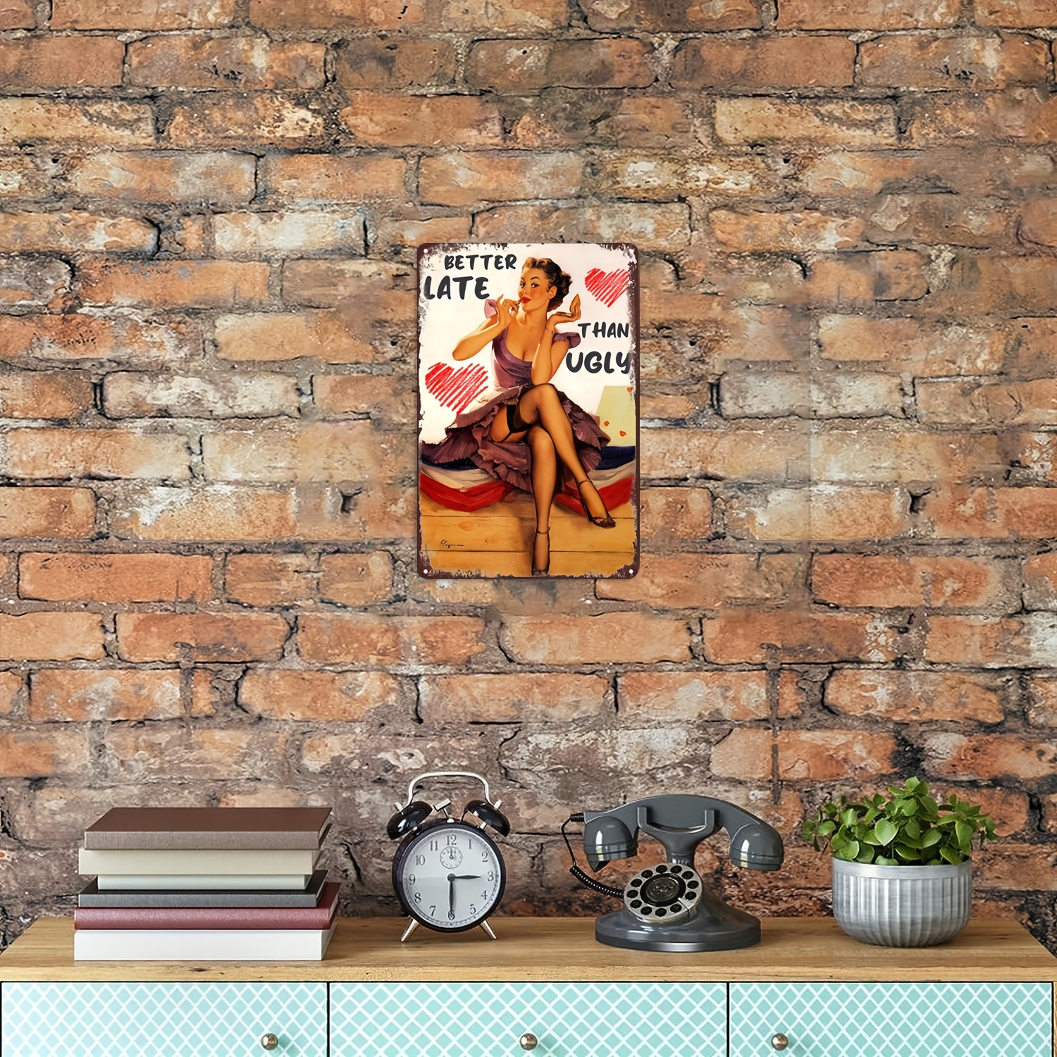 Girls Style Retro Art Metal Tin Sign,some Girls Are Just Born Retro Style  Poster, Wall Art Decor Metal Sign12x16 Inch