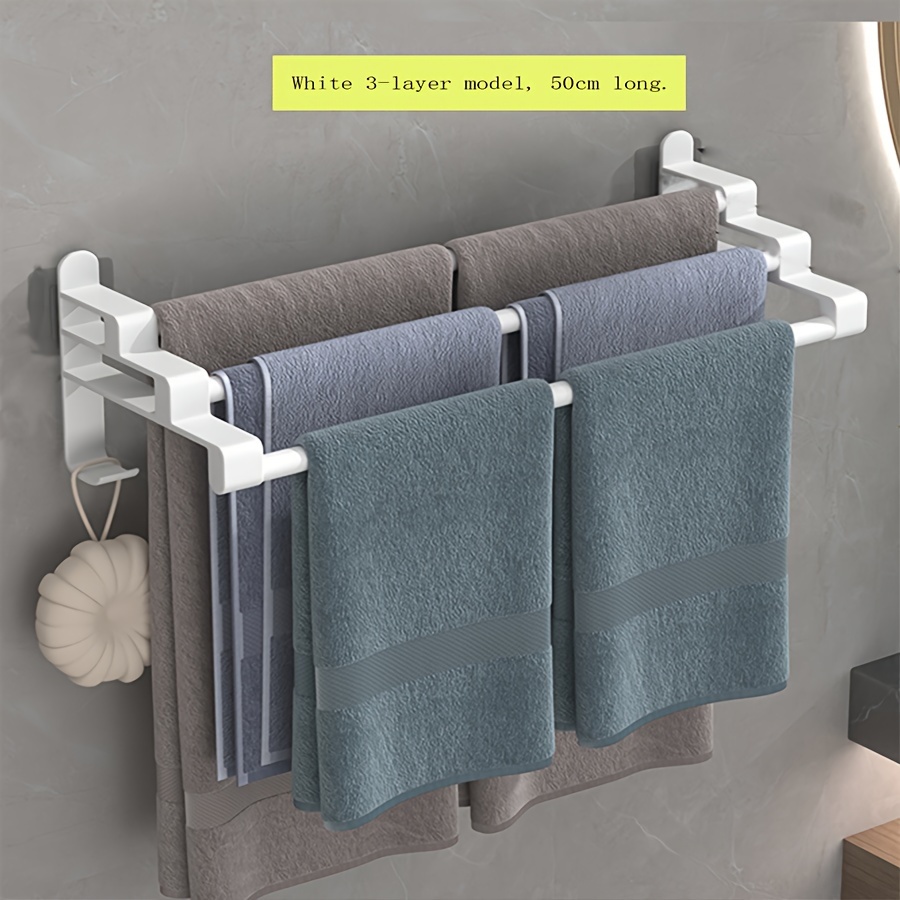 Multi functional Towel Rack Self Adhesive Towel Rail Wall - Temu