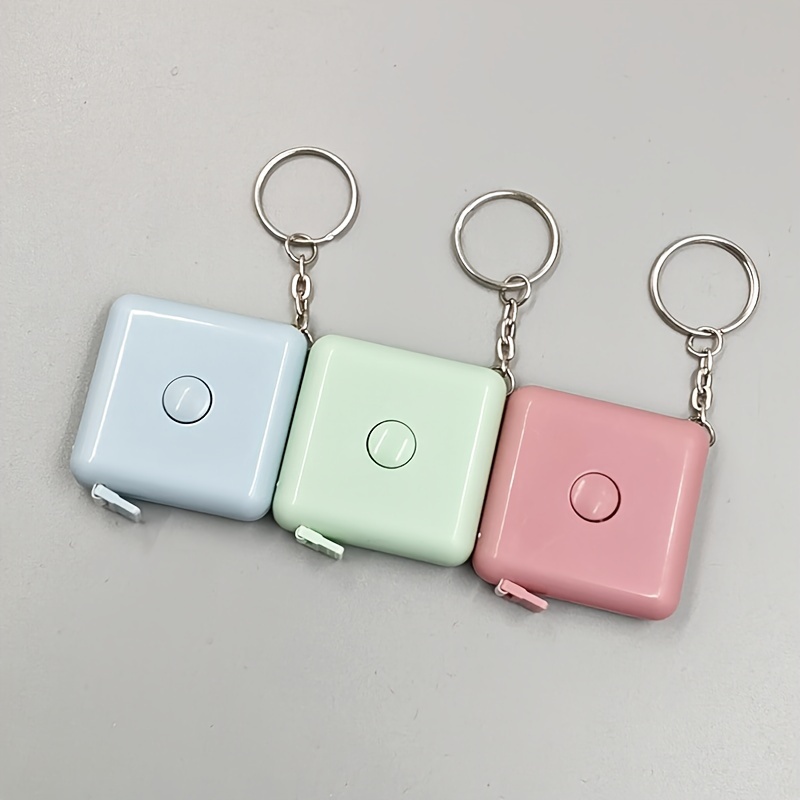 Automatic Retractable Square Small Tape Measure Keychain - Temu