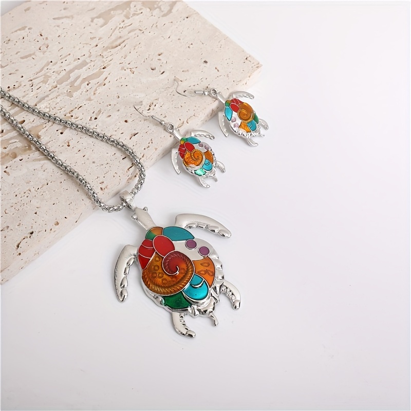 3 Pezzi Orecchini Più Collana Stile Boho Set Di Gioielli - Temu Italy