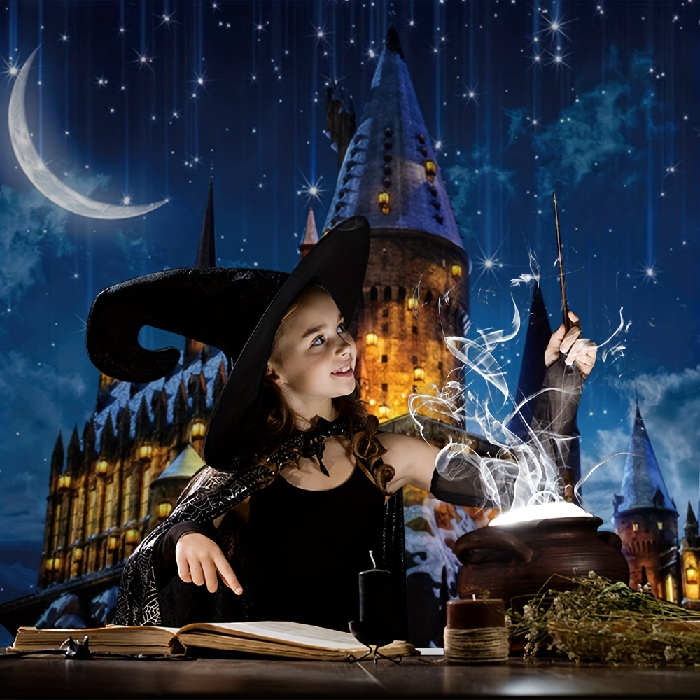 Magic Castle Witch Wizard School Harry Potter Backdrop Birthday Background  Party