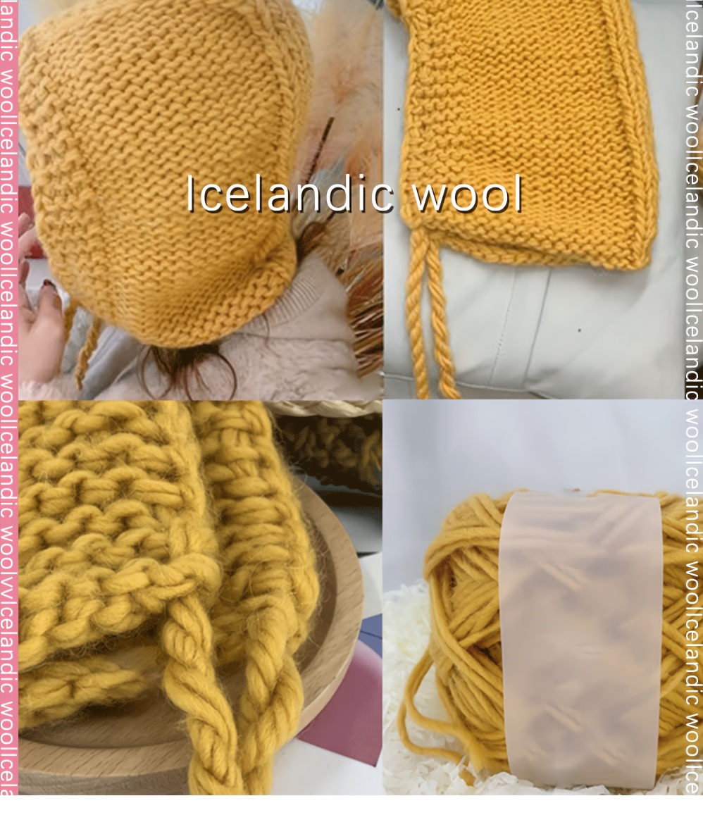 1pc 30% Wool 70% Acrylic Icelandic Wool Medium Thick For