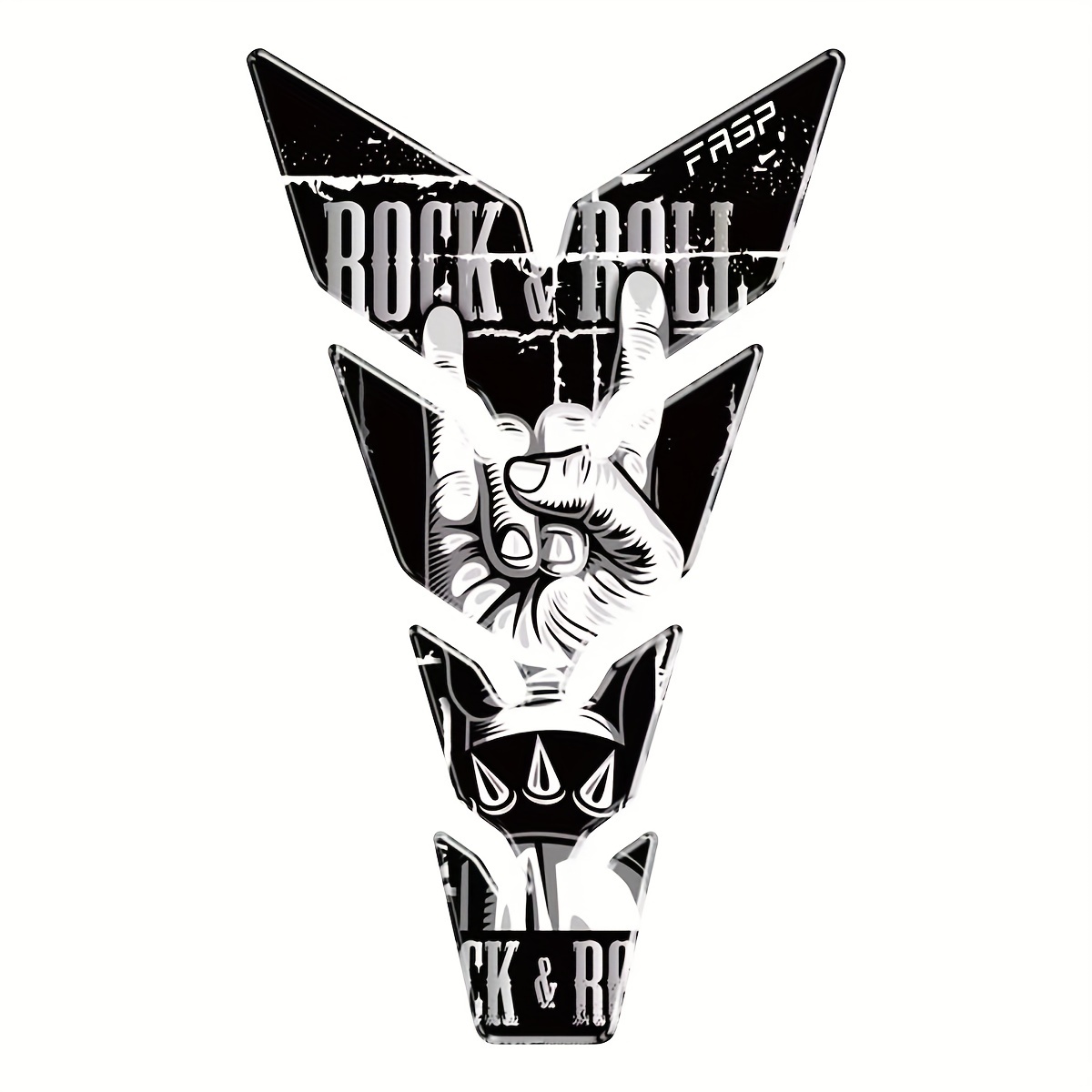 3D Motorcycle Demon Skull Tank Pad Sticker Universal Fit