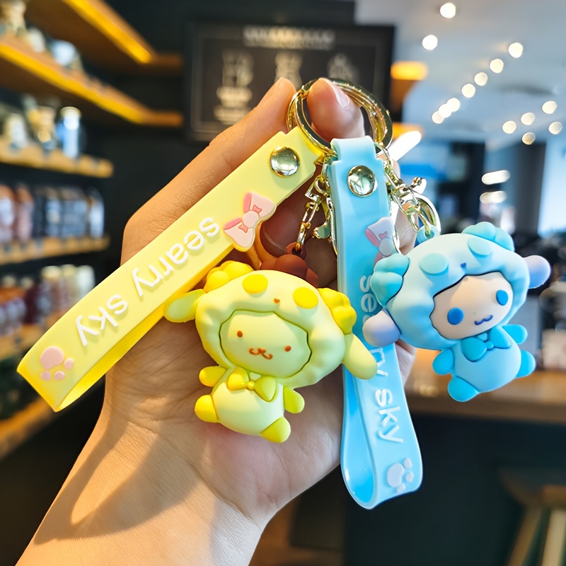 Cute Series Keyring Cinnamoroll/hello Kitty/kuromi - Temu