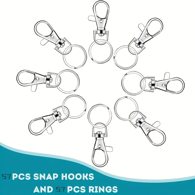 Swivel Clasps Lanyard Snap Hooks With Key Rings Key - Temu