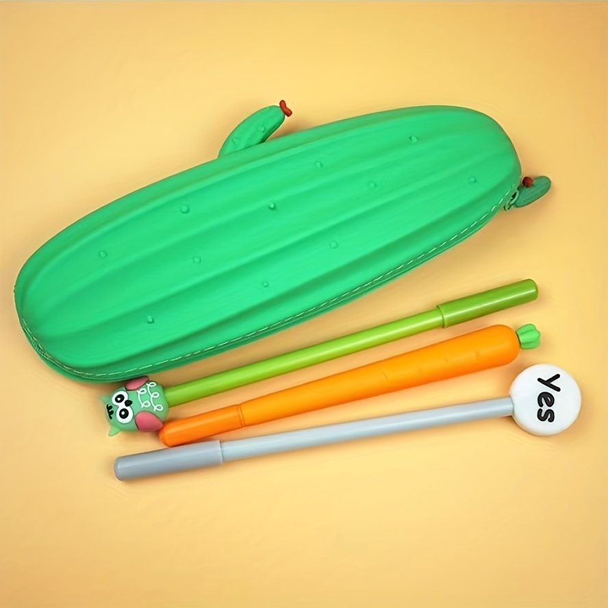 Pen Shape Silicone Pencil Case