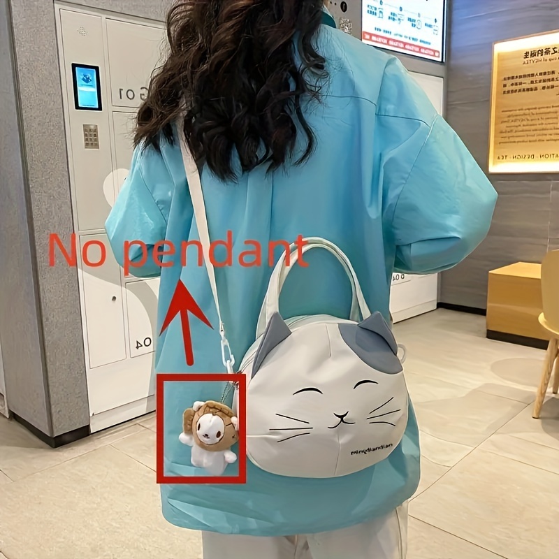 girl's cute cat sling bag kawaii cartoon crossbody bag large - {region ...