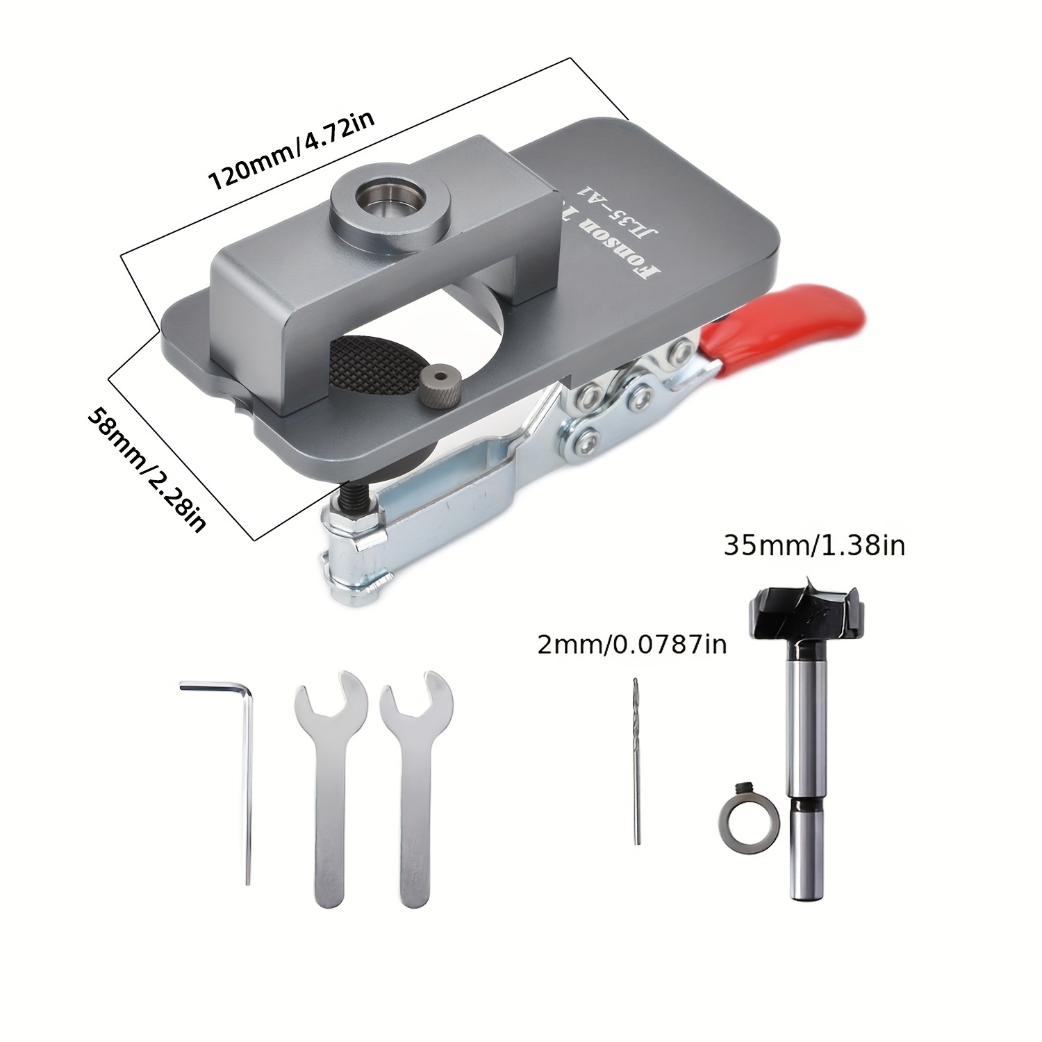 Gabarit de perçage de charnière de 35 mm pour le bricolage du bois.