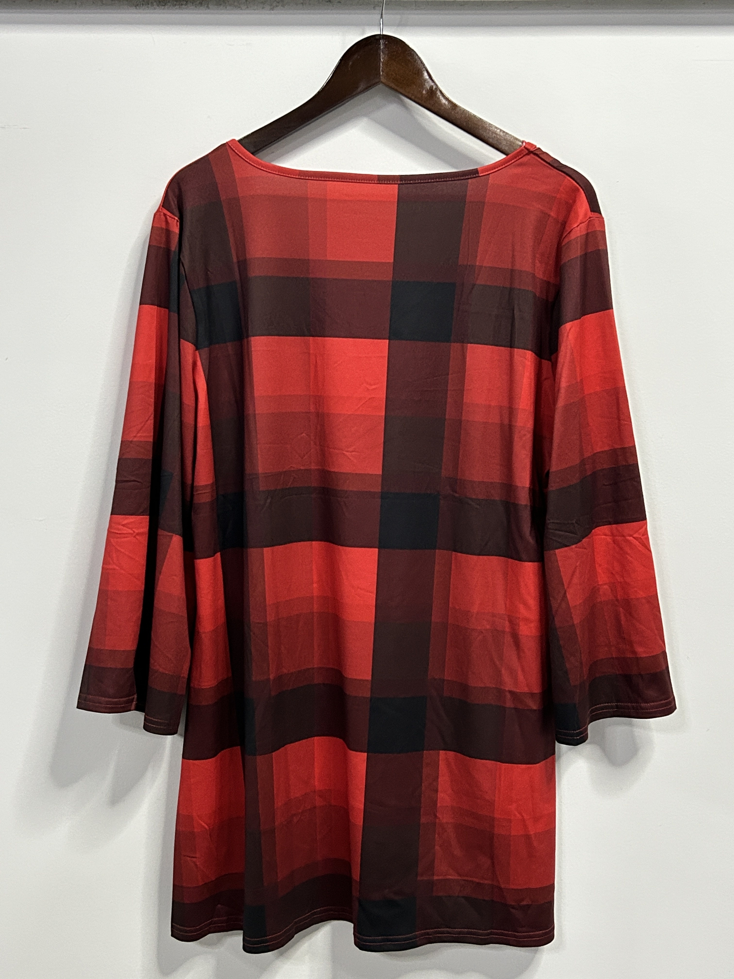 christmas plaid tunic