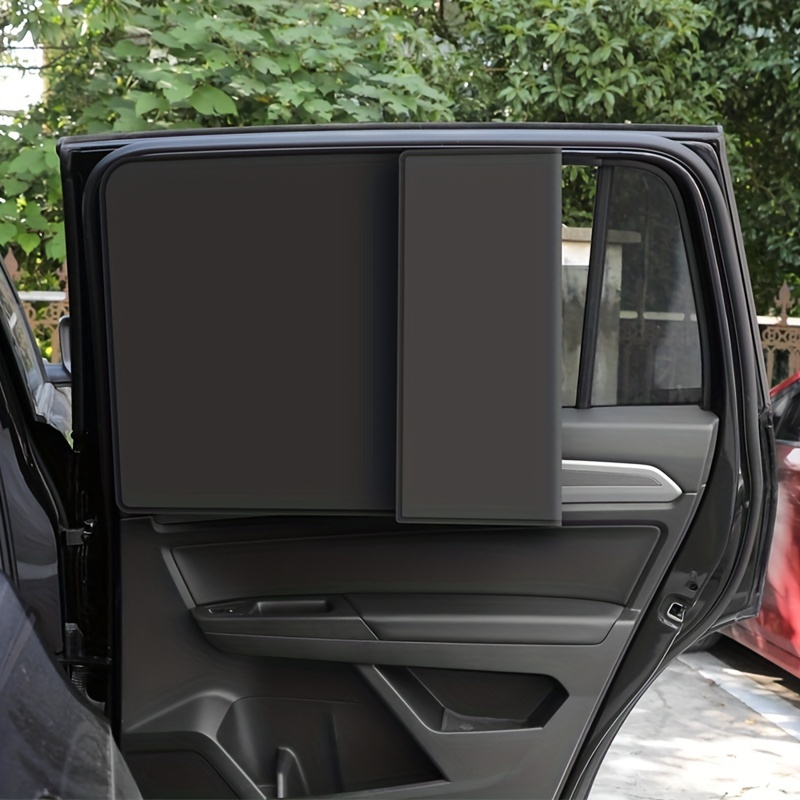 Car Magnet Side Window Sunshade Curtain Magnetic Black - Temu