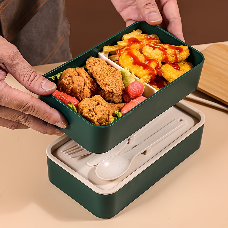 Portable Bento Box, 3-layers Lunch Box, Food Storage Tableware Outdoor Home  Kitchen Accessories For Adults & Kids - Temu