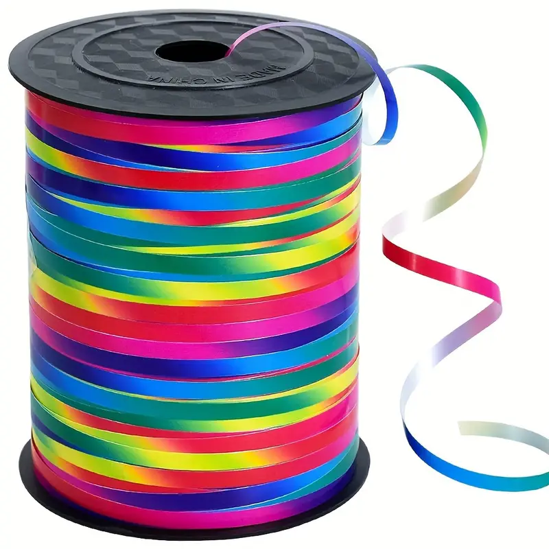 500 Yards Rainbow Curling Ribbon Pastel Balloon String Light - Temu