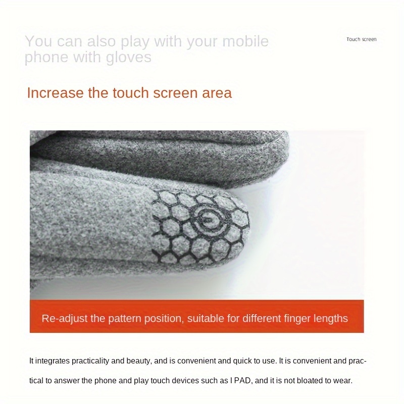 Men's Winter Thickened Coldproof Gloves - Non Slip Touch Screen Warm Gloves