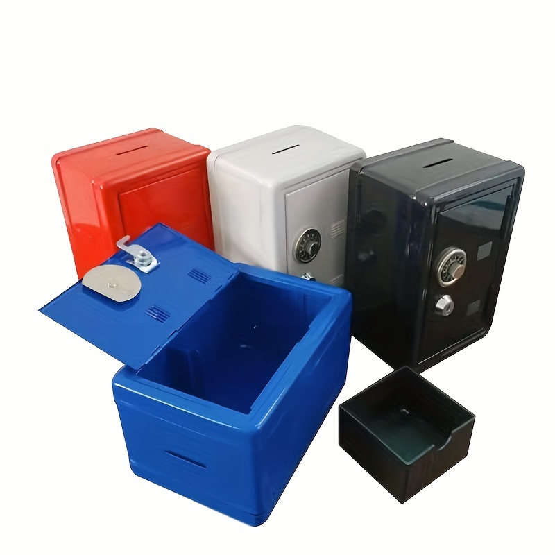  Caja fuerte grande - Caja fuerte de seguridad para el hogar,  caja de almacenamiento de acero con gran capacidad (color marrón) :  Herramientas y Mejoras del Hogar