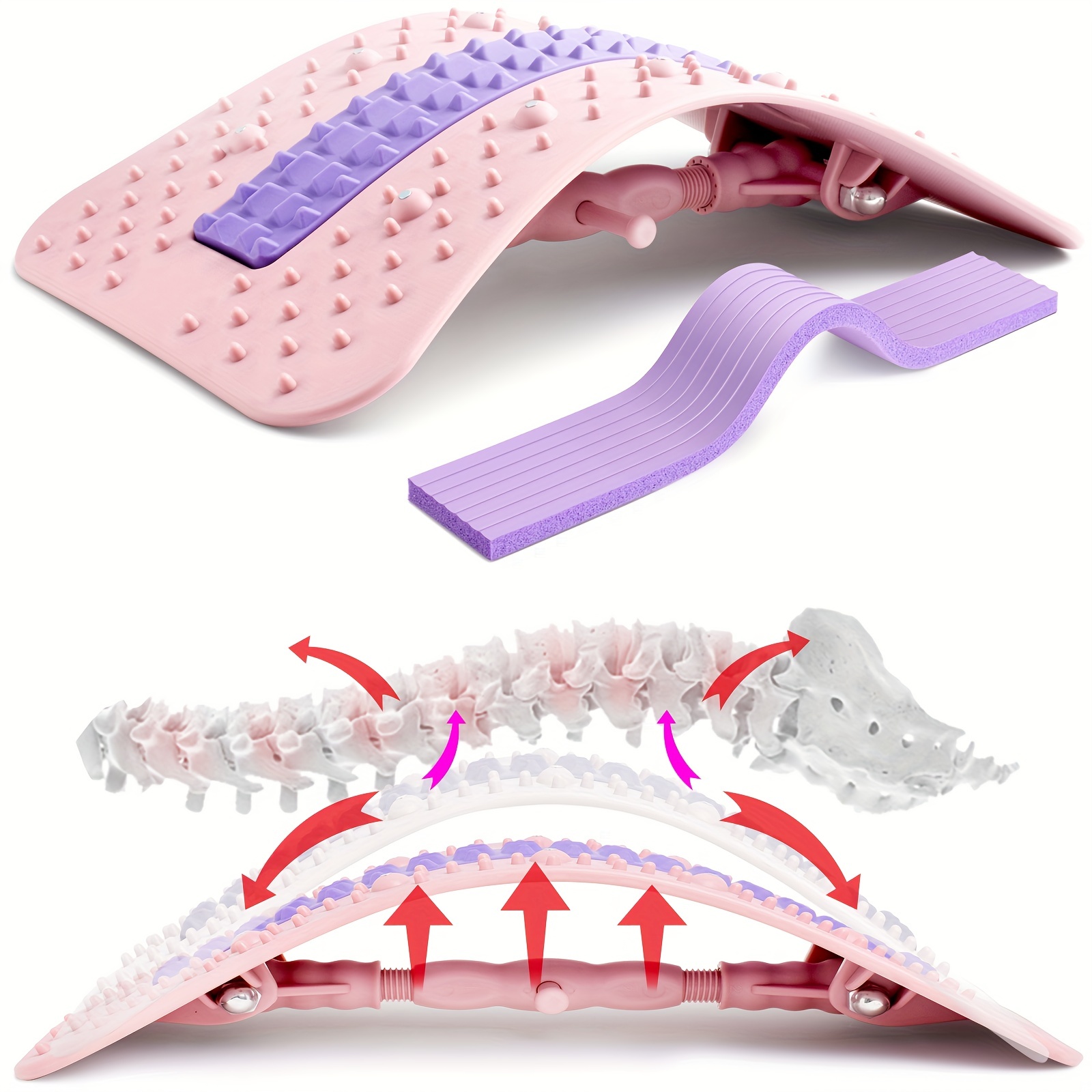 Back Stretcher Lumbar Support Spine Board Replaceable - Temu United Arab  Emirates